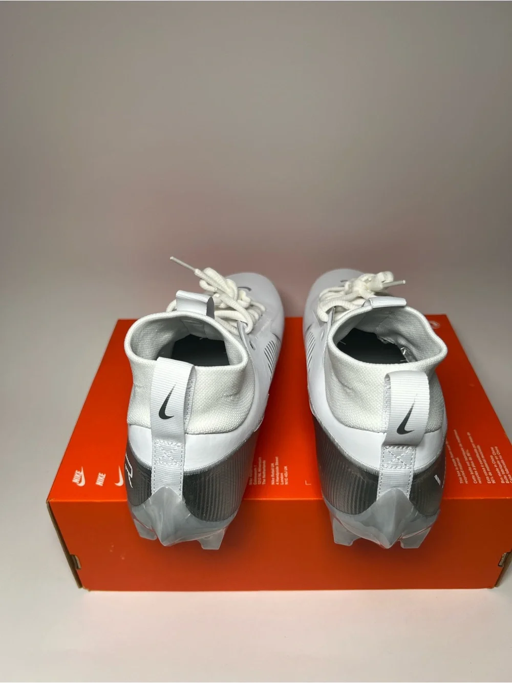 Nike Vapor Edge Pro 360 2 White Chrome Football Cleats DA5456-102 Mens Size 10